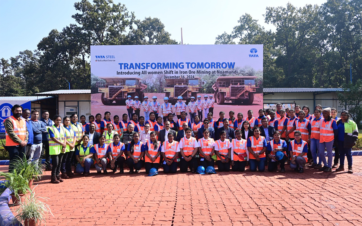 tata steel and all women shift noamundi mines